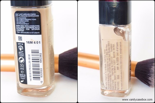 L'oreal Infallible 24hour foundation swatches India