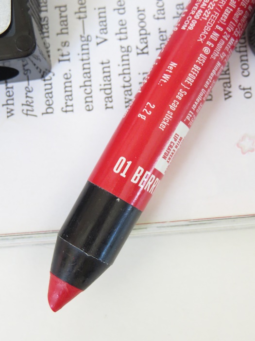 Lakme enrich lip crayon 01 Berry Red review