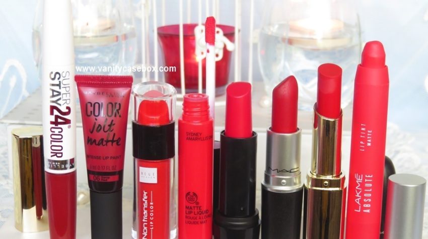 matte red lipsticks for Indian skin tones